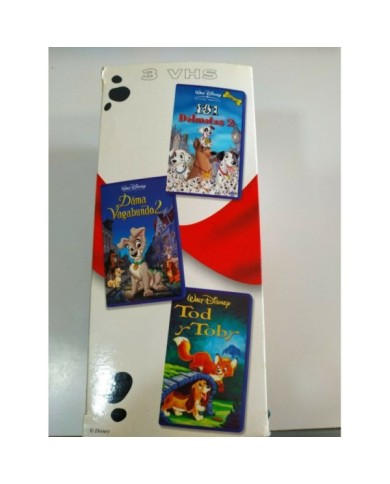 Tod y Toby - 101 Dalmatas 2 - La Dama y el Vagabundo 2 Disney - 3 x VHS Espa?ol