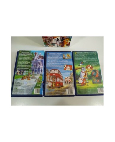 Tod y Toby - 101 Dalmatas 2 - La Dama y el Vagabundo 2 Disney - 3 x VHS Espa?ol