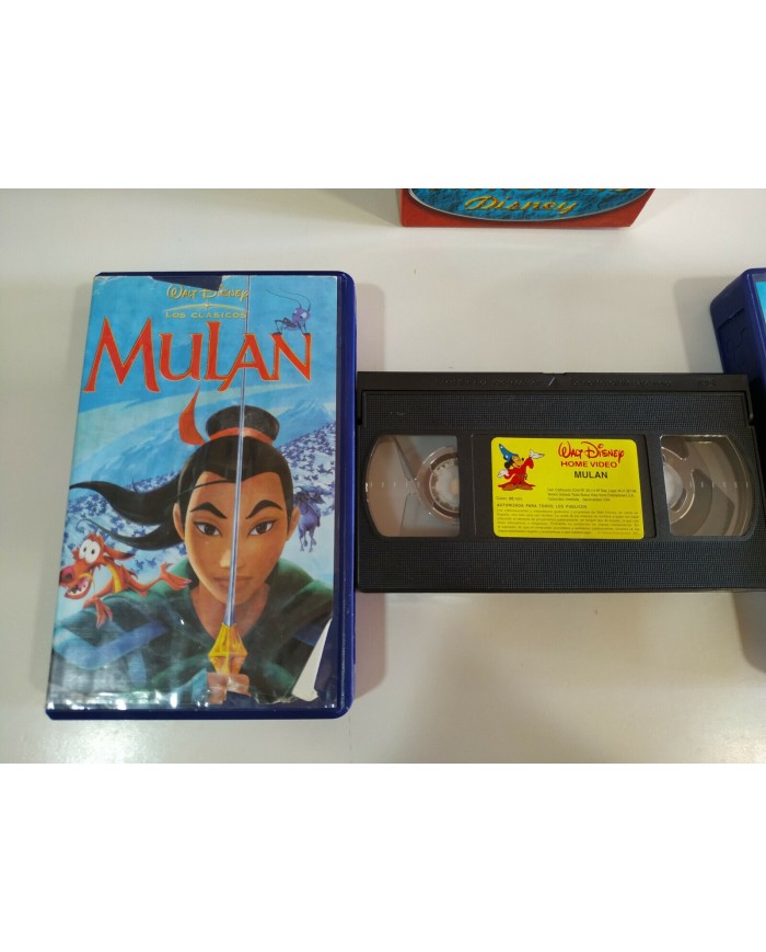 La Bella y la Bestia - Pocahontas - Mulan - Walt Disney - 3 x VHS Cinta Espa?ol