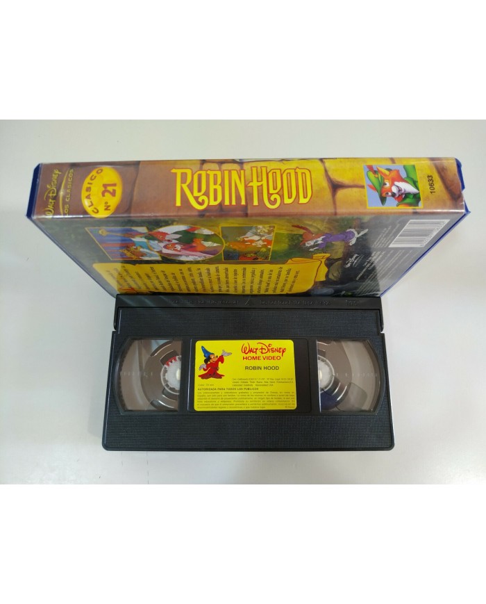 Robin Hood Los Clasicos de Walt disney - VHS Tape Espa?ol - 1991 3T