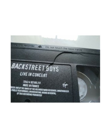 Backstreet Boys Live in Concert 12 videos VHS Tape Cinta 1997 France Edition Am