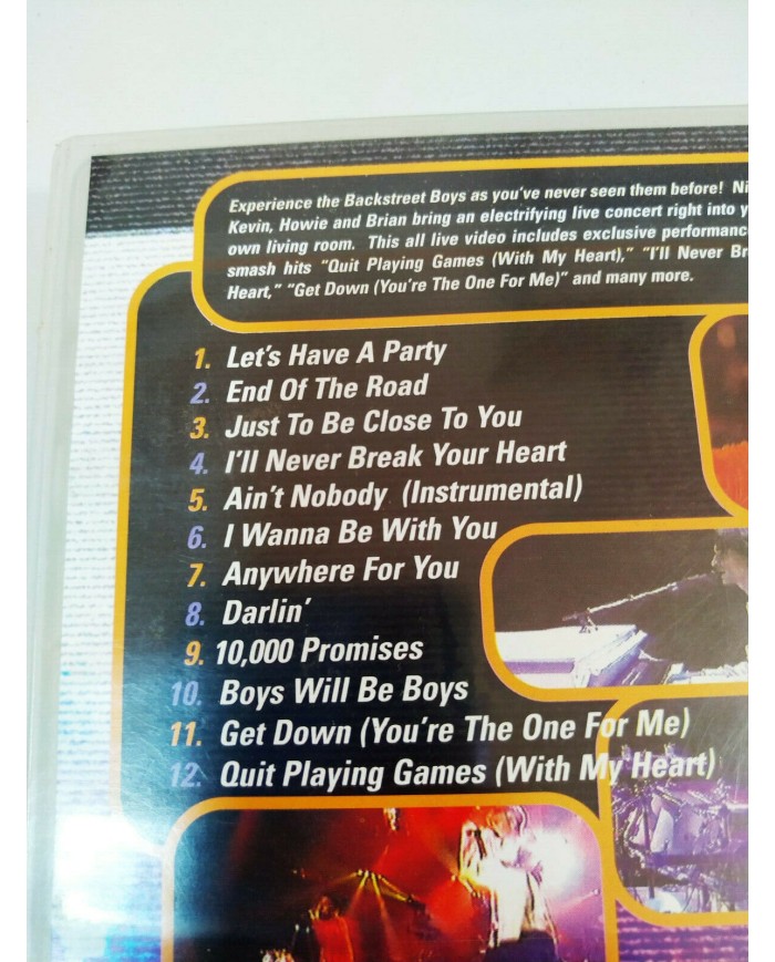 Backstreet Boys Live in Concert 12 videos VHS Tape Cinta 1997 France Edition Am