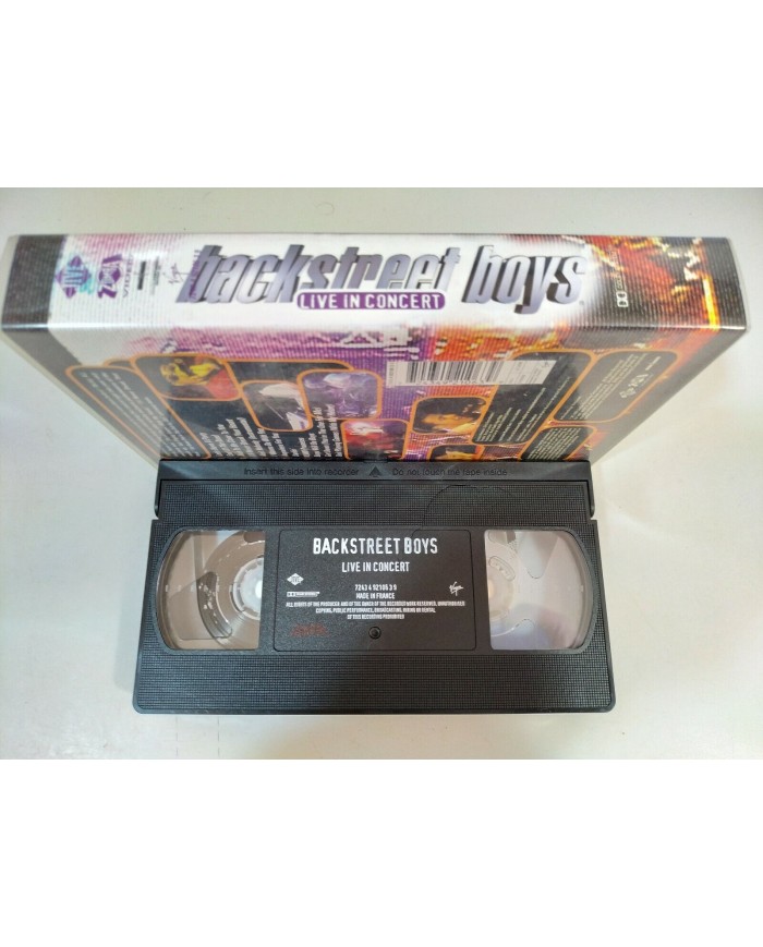 Backstreet Boys Live in Concert 12 videos VHS Tape Cinta 1997 France Edition Am