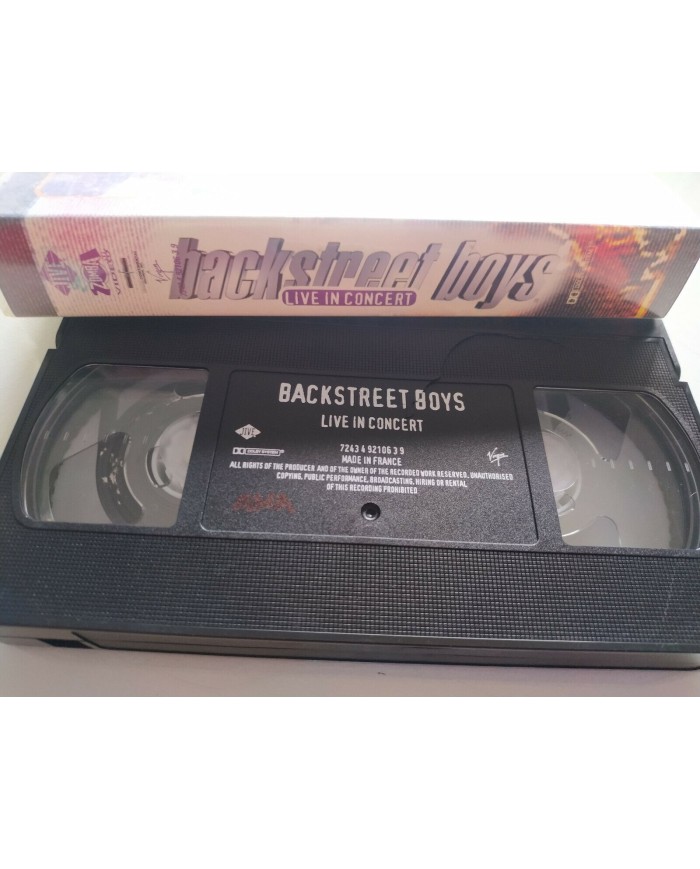 Backstreet Boys Live in Concert 12 videos VHS Tape Cinta 1997 France Edition Am