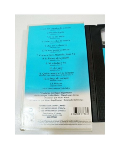 Alejandro Sanz Los Videos - 13 videoclips 1996 - VHS Cinta Tape Espa?ol Am