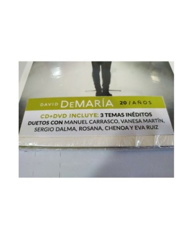 David DeMaria 20 a?os - CD + DVD incluye 3 temas ineditos 2018 Nuevo - 3T
