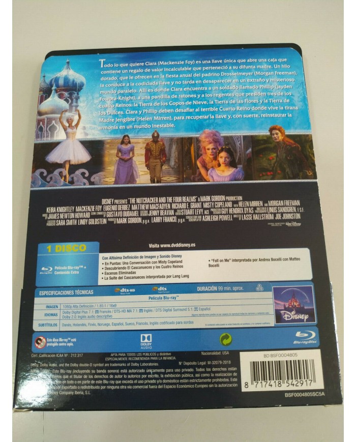 El Cascanueces y los Cuatro Reinos Disney Steelbook - Blu-ray Espa?ol English AM