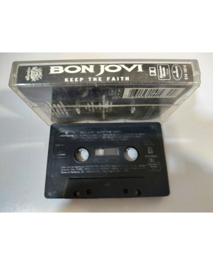 Bon Jovi Keep the Faith Mercury Spain Edition 1992 - Cinta Tape Cassette Am Bon Jovi Keep the Faith Mercury Spain Edition 1992 - Cinta Tape Cassette Am