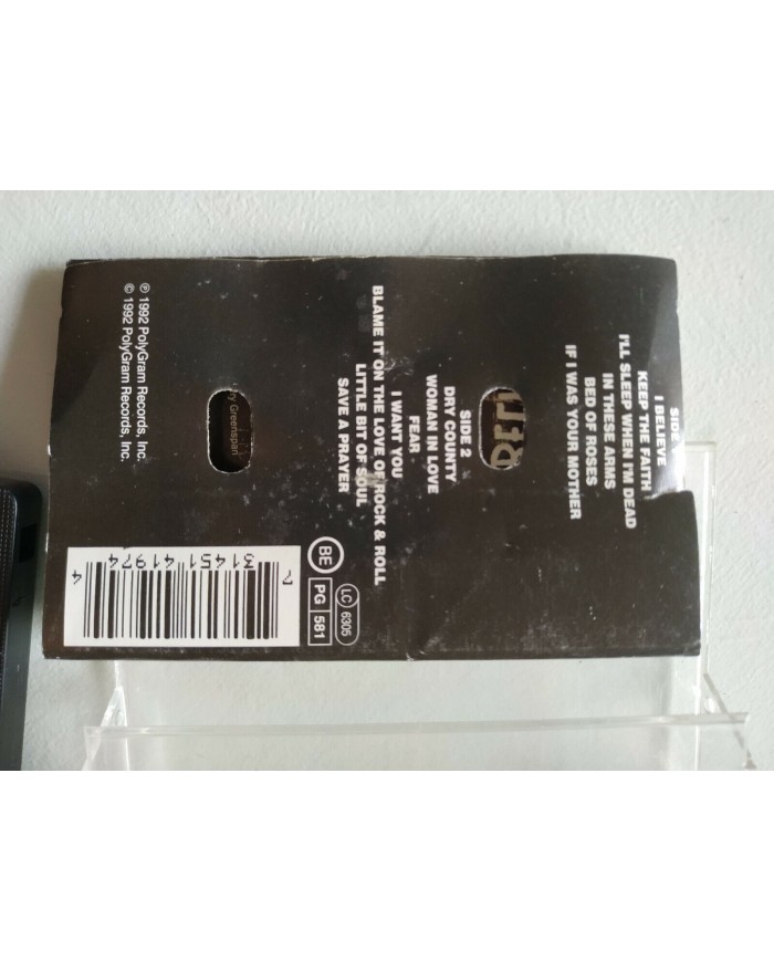 Bon Jovi Keep the Faith Mercury Spain Edition 1992 - Cinta Tape Cassette Am Bon Jovi Keep the Faith Mercury Spain Edition 1992 - Cinta Tape Cassette Am