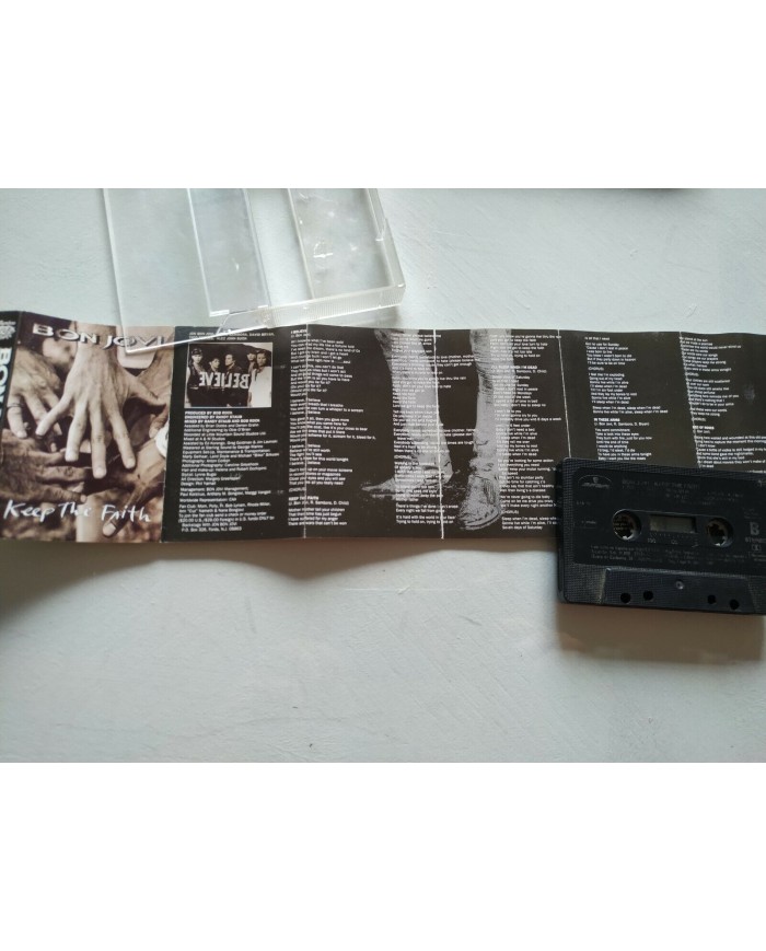 Bon Jovi Keep the Faith Mercury Spain Edition 1992 - Cinta Tape Cassette Am Bon Jovi Keep the Faith Mercury Spain Edition 1992 - Cinta Tape Cassette Am