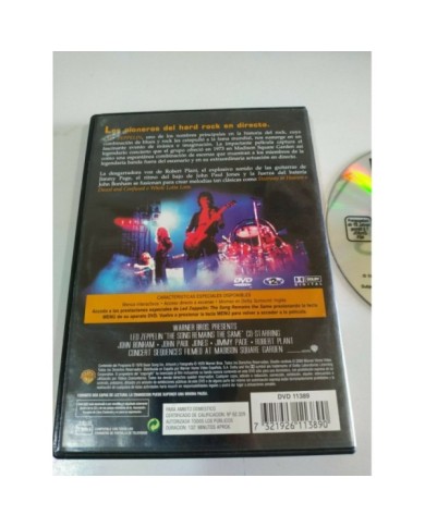 Led Zeppelin The Song Remains The Same - DVD Region 2 - 132 min Am