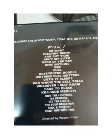 Metallica Cunning Stunts - Box 2 x DVD + Extras Region 0 All Am