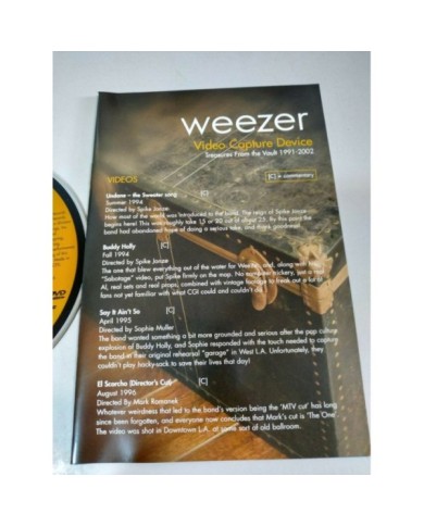 Weezer Video Capture Device Treasures From Vault 1991-2002 - DVD + Extras Am
