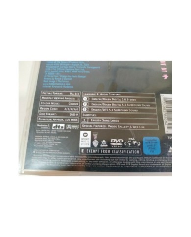 Madonna Drowned World Tour 2001 - DVD + Bonus Regions 2-6 - Am