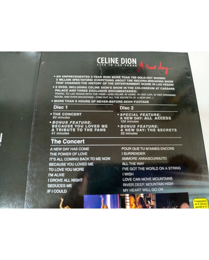 Celine Dion Live in Las Vegas A New Day Dragone - 2 x DVD All Regions Am