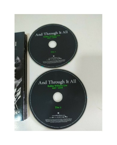 Robbie Williams Live And Through It All 1997-2006 - DVD Booklet Region 2 Am