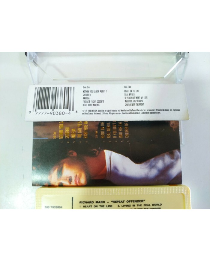 RICHARD MARX REPEAT OFFENDER EMI SPAIN EDITION 1989 - Cinta Tape Cassette - 3T RICHARD MARX REPEAT OFFENDER EMI SPAIN EDITION 1989 - Cinta Tape Cassette - 3T