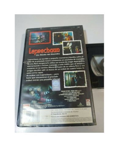 Leprechaun La Noche del Duende Mark Jones Terror - VHS Cinta Tape Espa?ol 4T