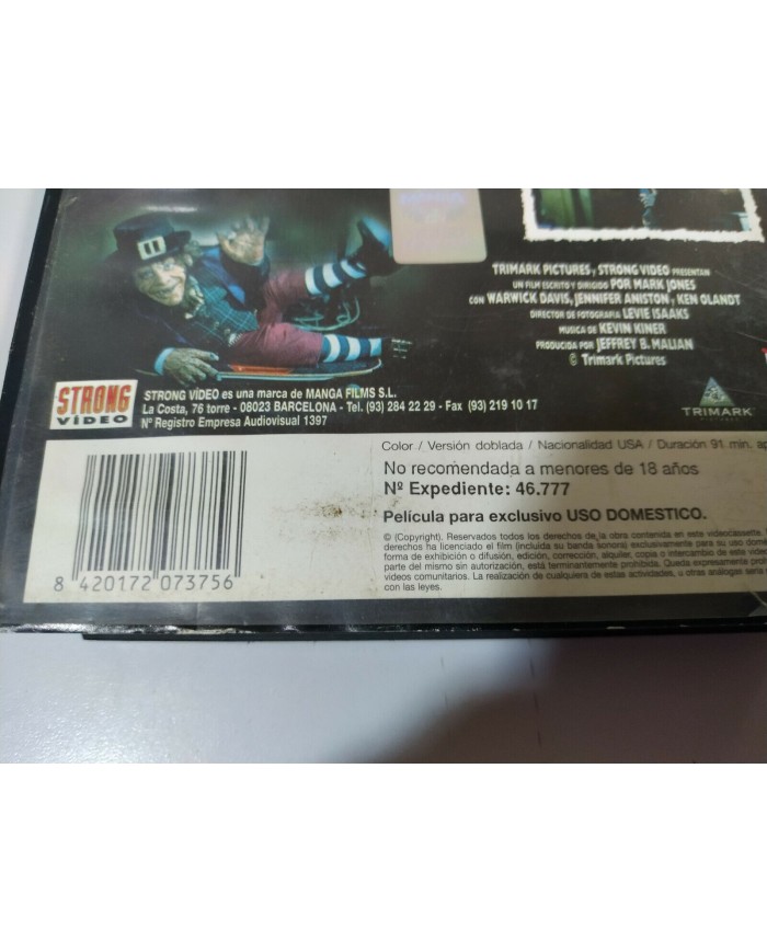 Leprechaun La Noche del Duende Mark Jones Terror - VHS Cinta Tape Espa?ol 4T