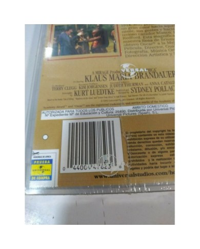 Memorias de Africa Robert Redford Meryl Streep Pollack VHS Espa?ol Nueva 3T