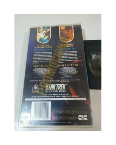 Star Trek The Original Series 2 Episodios - VHS Cinta Tape Espa?ol Promo T2 Star Trek The Original Series 2 Episodios - VHS Cinta Tape Espa?ol Promo T2