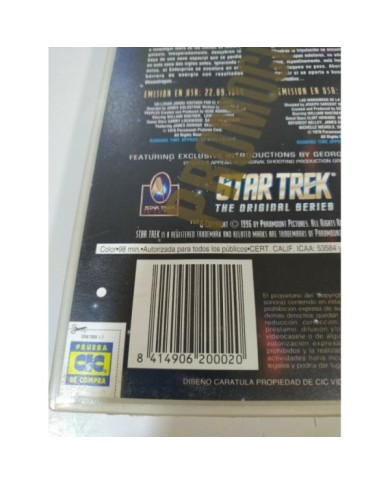 Star Trek The Original Series 2 Episodios - VHS Cinta Tape Espa?ol Promo T2 Star Trek The Original Series 2 Episodios - VHS Cinta Tape Espa?ol Promo T2