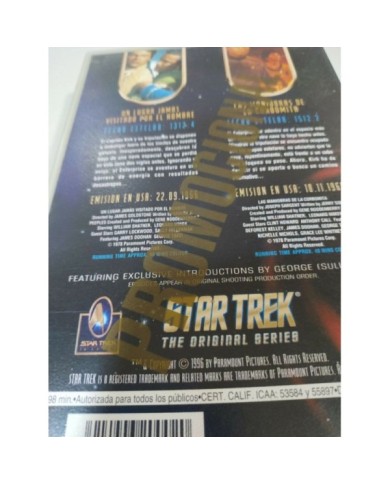 Star Trek The Original Series 2 Episodios - VHS Cinta Tape Espa?ol Promo T2 Star Trek The Original Series 2 Episodios - VHS Cinta Tape Espa?ol Promo T2