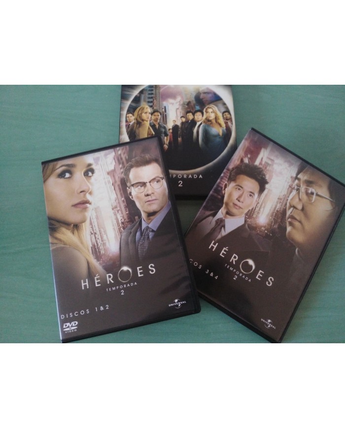 HEROES SEGUNDA TEMPORADA SEASON 2 - 4 DVD ESPA?OL ENGLISH PORTUGUES - 3T