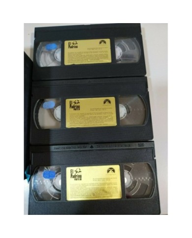 El Padrino Trilogia Al Pacino Marlon Brando Ford Coppola 3 X VHS Espa?ol 3T