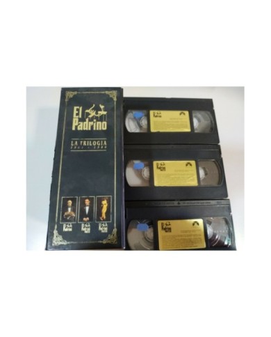 El Padrino Trilogia Al Pacino Marlon Brando Ford Coppola 3 X VHS Espa?ol 3T