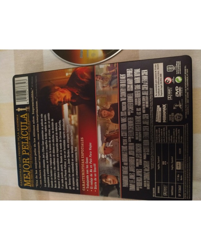 No es Pais Para Viejos Steelbook DVD + Extras Espa?ol English - 3T