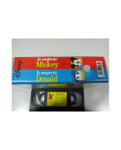 Lo Mejor de Mickey Donald Walt Disney - Doble 2 x VHS Cinta Tape Castellano - 2T