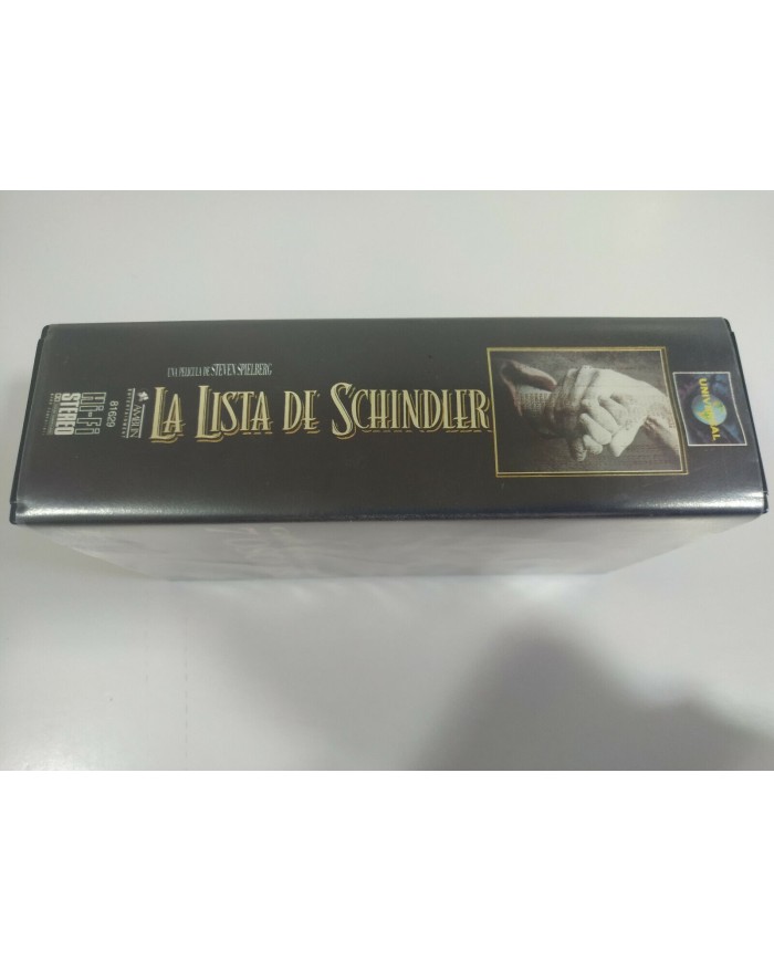 La Lista de Schindler Steven Spielberg Liam Neeson 2 x VHS Cinta Tape Espa?ol 3T