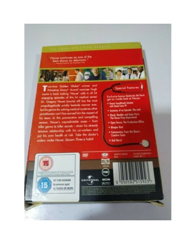 HOUSE MD Complete Season Three 3 - 6 x DVD Ingles - AM