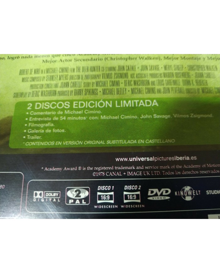 El Cazador Steelbook - 2 x DVD - ROBERT DE NIRO Meryl Streep - AM