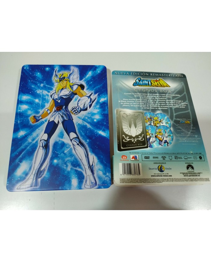 SAINT SEIYA LOS CABALLEROS DEL ZODIACO Cygnus BOX STEELBOOK METALICA 4 x DVD 3T