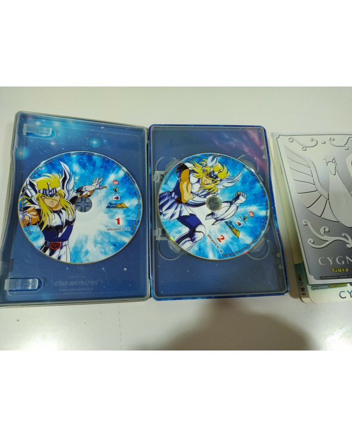 SAINT SEIYA LOS CABALLEROS DEL ZODIACO Cygnus BOX STEELBOOK METALICA 4 x DVD 3T