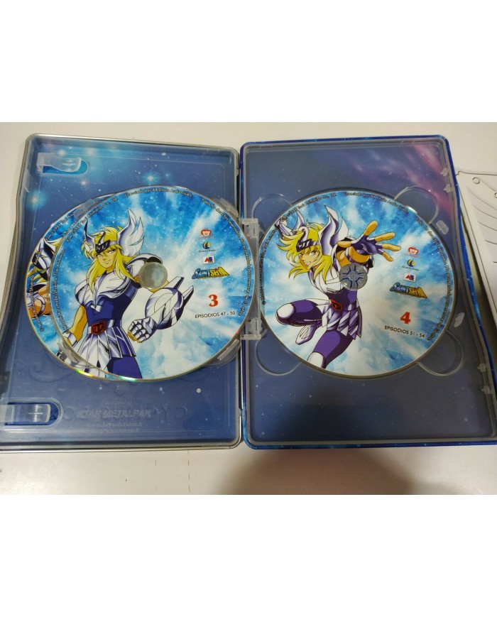 SAINT SEIYA LOS CABALLEROS DEL ZODIACO Cygnus BOX STEELBOOK METALICA 4 x DVD 3T