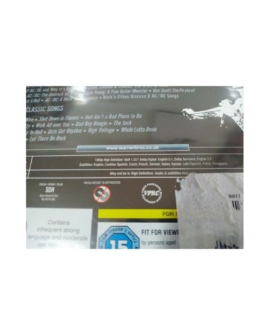 AC/DC ACDC Let there Be Rock Blu-ray 13 Classic Songs + Extras Nuevo - AM