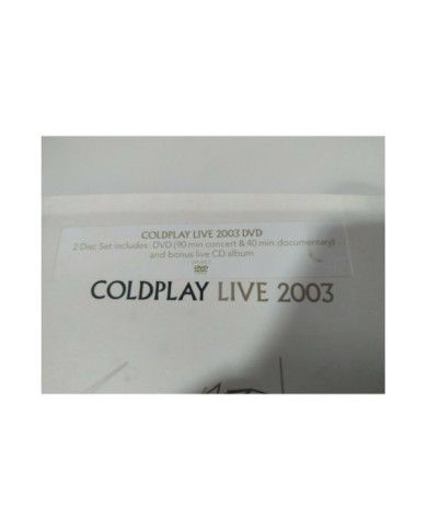 DVD COLDPLAY LIVE 2003 - CD + DVD - Edicion Especial Sydney - AM