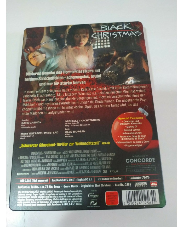 Black Christmas Von Schopfer Terror - DVD Steelbook Deutsch English - AM