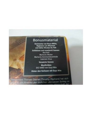 Stirb Langsam Die Hard 4.0 Bruce Willis - DVD Steelbook Deutsch English Stirb Langsam Die Hard 4.0 Bruce Willis - DVD Steelbook Deutsch English