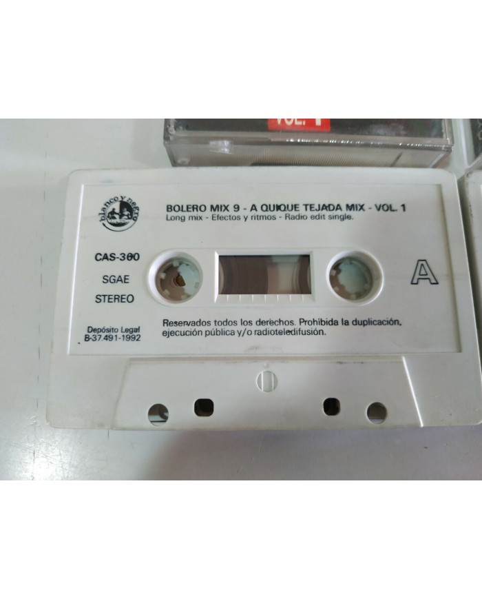 Bolero Mix 9 Vol 1 y 2 Techno - Doble 2 x Cinta Tape Cassette 2T