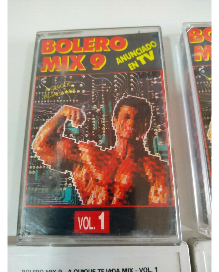 Bolero Mix 9 Vol 1 y 2 Techno - Doble 2 x Cinta Tape Cassette 2T