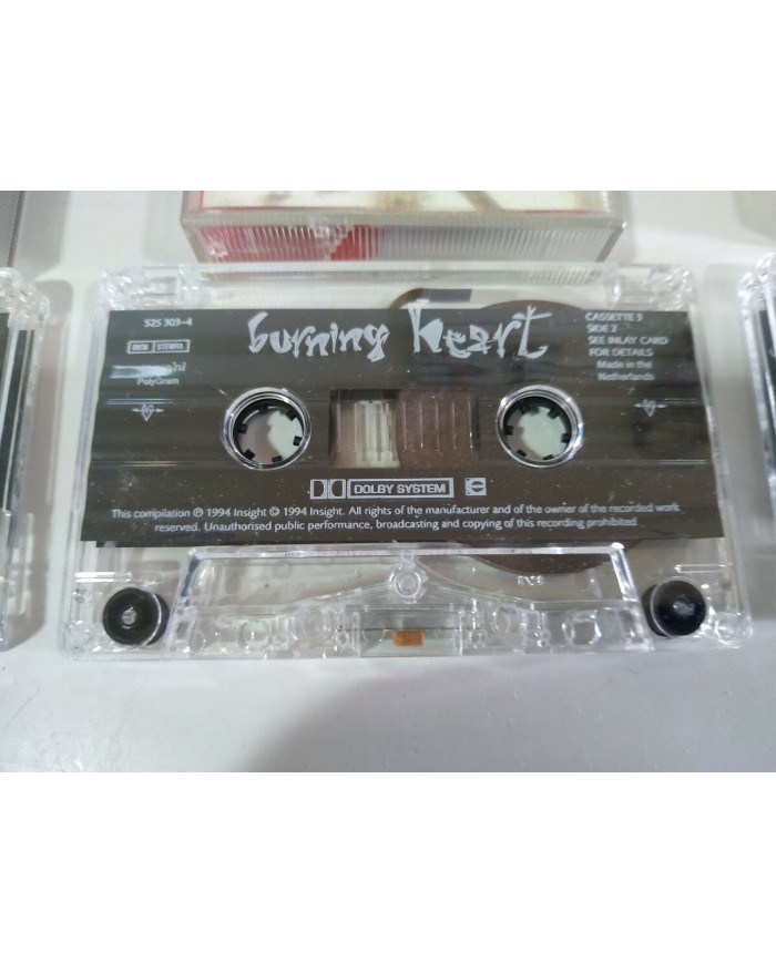 Burning Heart Cinderella Bon Jovi Thin Lizzy Asia - 3 x Cinta Cassette 2T