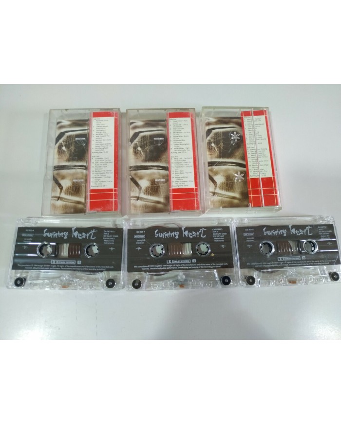 Burning Heart Cinderella Bon Jovi Thin Lizzy Asia - 3 x Cinta Cassette 2T