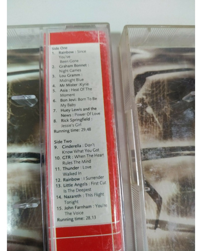 Burning Heart Cinderella Bon Jovi Thin Lizzy Asia - 3 x Cinta Cassette 2T