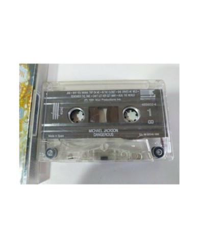 Michael Jackson Dangerous 1991 Spain Edition Epic - Cinta Tape Cassette 3T