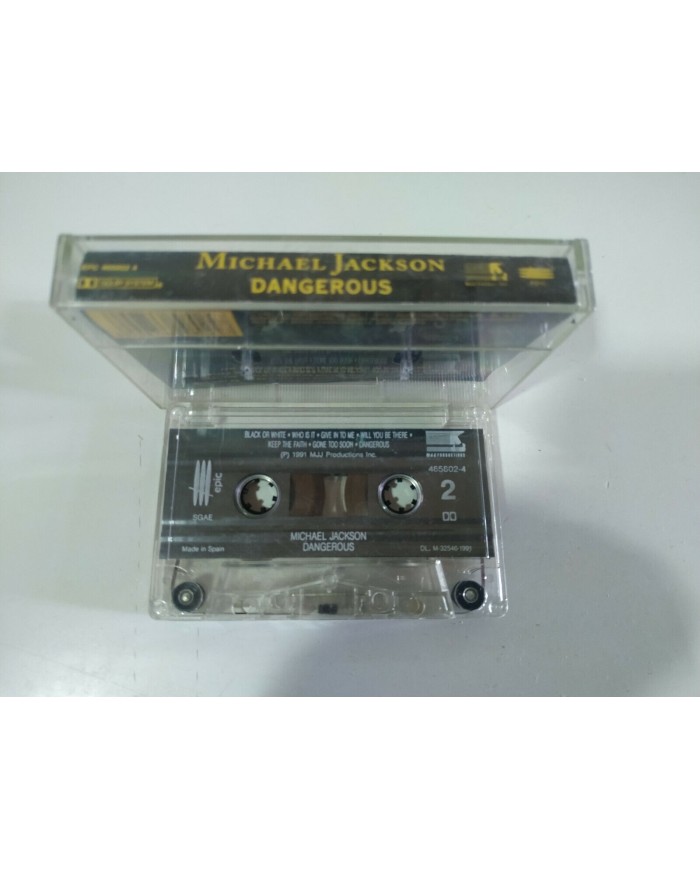 Michael Jackson Dangerous 1991 Spain Edition Epic - Cinta Tape Cassette 3T