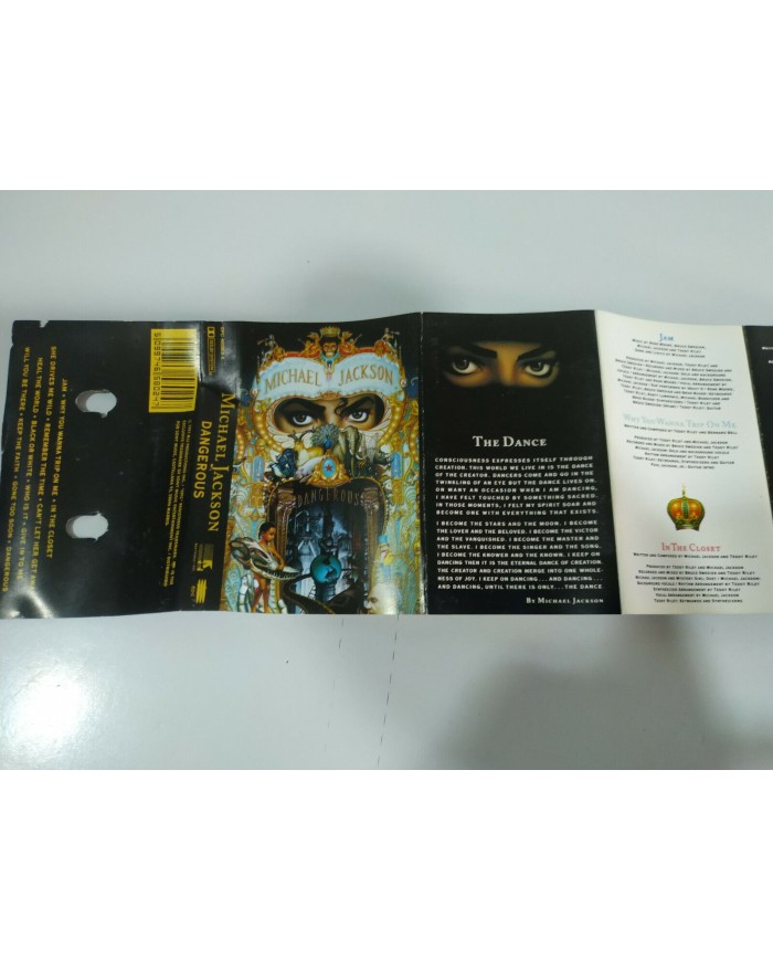Michael Jackson Dangerous 1991 Spain Edition Epic - Cinta Tape Cassette 3T